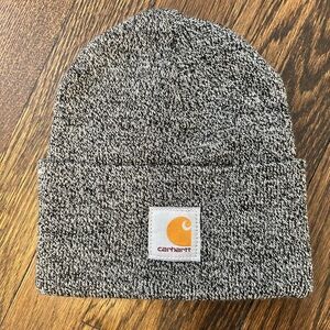 Carhartt Black and White Knit Beanie